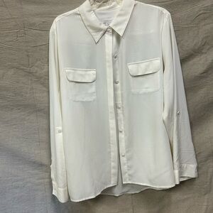 Creamy white Button-Up Shirt